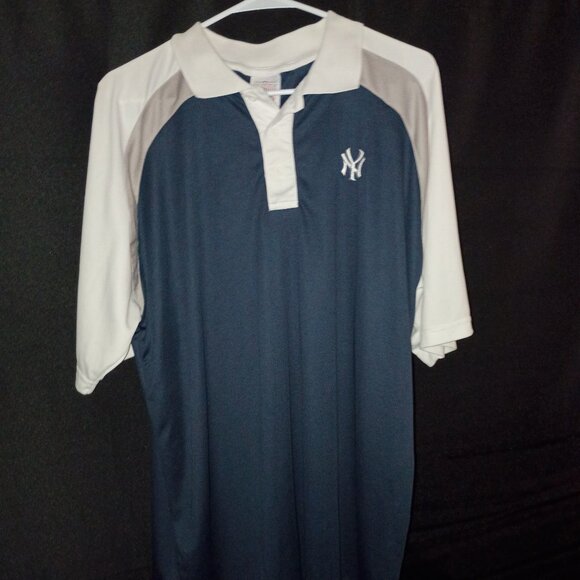 True Fan Other - NY YANKEES TRUE FAN NAVY, WHITE & GREY POLO XL